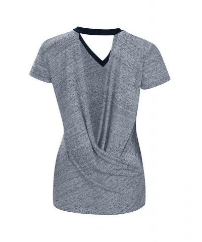 Women's Navy Detroit Tigers Halftime Back Wrap Top V-Neck T-shirt Navy $25.00 Tops