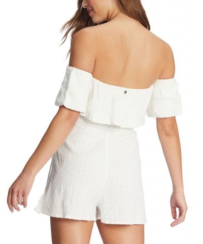 Juniors' Another Day Romper Snow White $18.75 Shorts