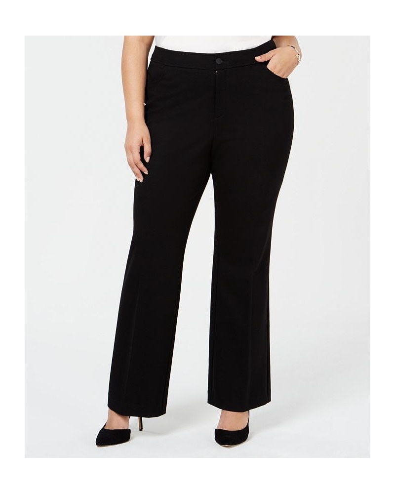 Plus Size Wide-Leg Trousers Black $36.09 Pants