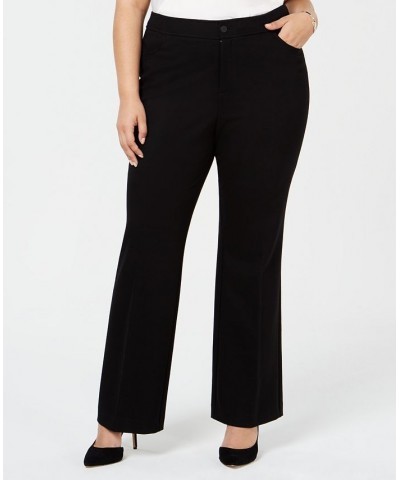 Plus Size Wide-Leg Trousers Black $36.09 Pants