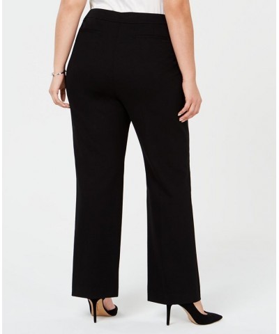 Plus Size Wide-Leg Trousers Black $36.09 Pants