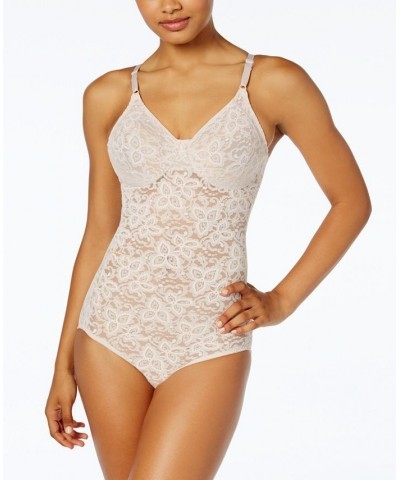 Lace Body Briefer M3008 Pink $35.00 Shapewear