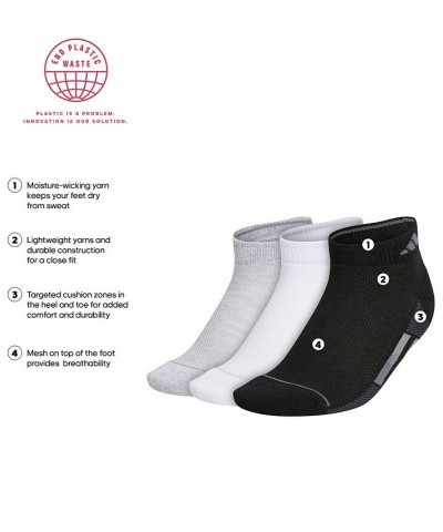 Women's 3-Pk. Superlite Three-Stripe Low Cut Socks Black $9.60 Socks