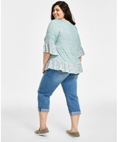 Plus Size Denim Capri The End $20.85 Jeans