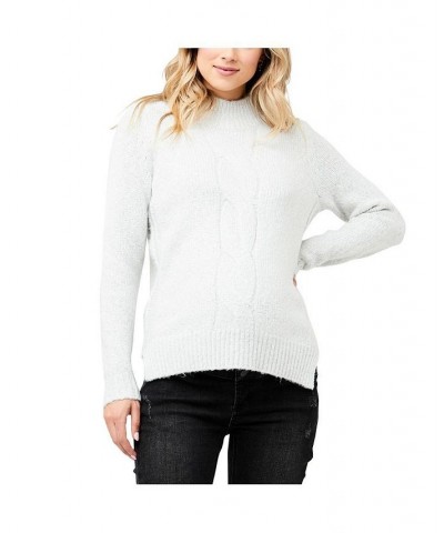 Women's Cable Nursing Knit Snow $53.41 Sweaters