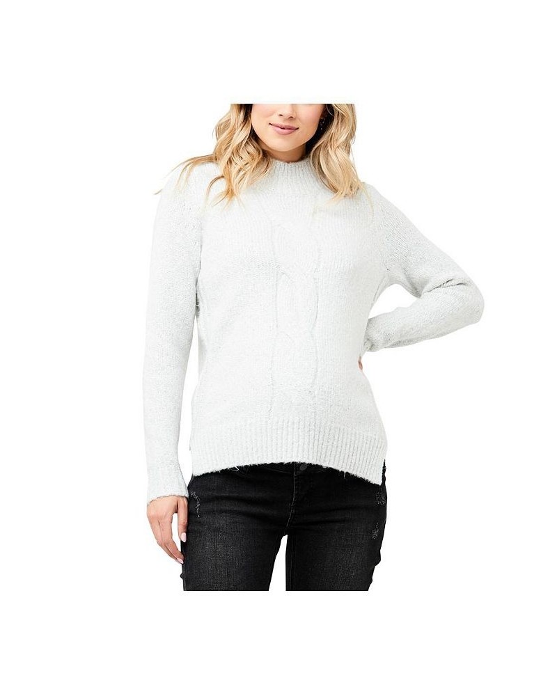 Women's Cable Nursing Knit Snow $53.41 Sweaters