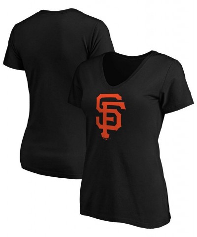 Women's Black San Francisco Giants Core Official Logo V-Neck T-shirt Black $18.00 Tops