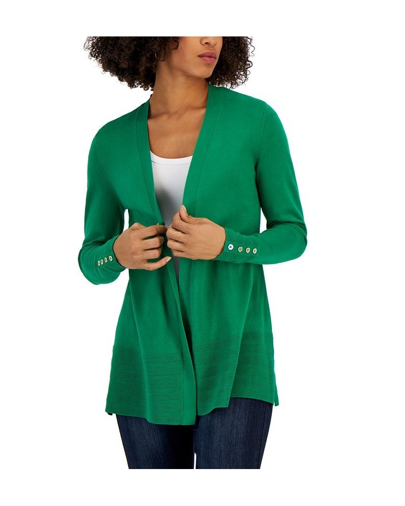 Women's Open-Front Cardigan Bright Pine $21.03 Sweaters
