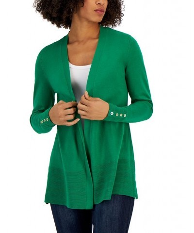 Women's Open-Front Cardigan Bright Pine $21.03 Sweaters