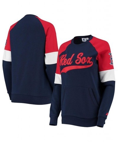 Women's Navy and Red Boston Red Sox Playmaker Raglan Pullover Sweatshirt Navy, Red $33.75 Sweatshirts