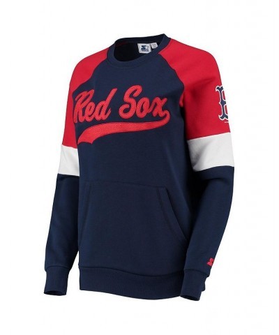 Women's Navy and Red Boston Red Sox Playmaker Raglan Pullover Sweatshirt Navy, Red $33.75 Sweatshirts