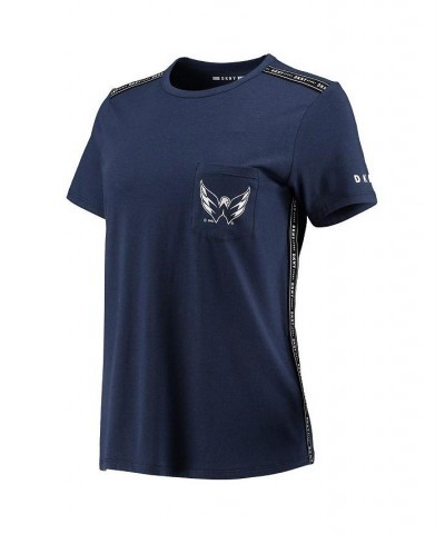 Women's Navy Washington Capitals Donna Sporty Tri-Blend T-shirt Navy $26.51 Tops