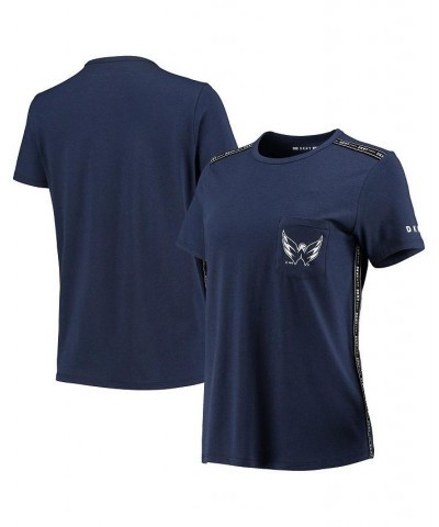 Women's Navy Washington Capitals Donna Sporty Tri-Blend T-shirt Navy $26.51 Tops