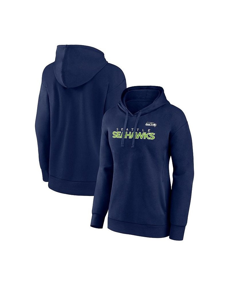 Women's Branded College Navy Seattle Seahawks Checklist Crossover V-Neck Pullover Hoodie Navy $35.87 Sweatshirts