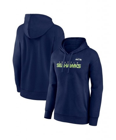 Women's Branded College Navy Seattle Seahawks Checklist Crossover V-Neck Pullover Hoodie Navy $35.87 Sweatshirts