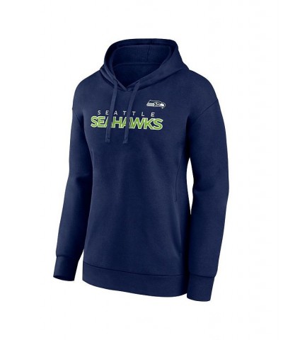 Women's Branded College Navy Seattle Seahawks Checklist Crossover V-Neck Pullover Hoodie Navy $35.87 Sweatshirts