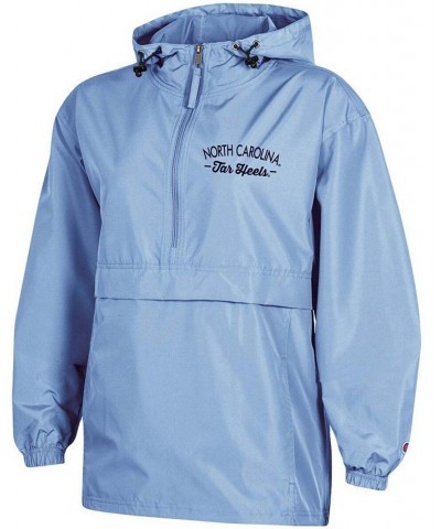 Women's Carolina Blue North Carolina Tar Heels Packable Half-Zip Light Rain Jacket Carolina Blue $27.30 Jackets