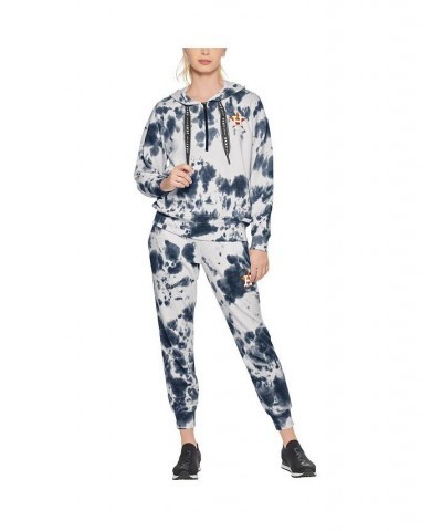 Women's White and Navy Houston Astros Dakota Tie-Dye Half-Zip Hoodie White, Navy $48.30 Sweatshirts