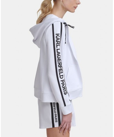 Block Letter Logo Taping Jacket White $45.99 Sweatshirts