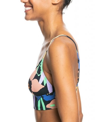 Juniors' Color Jam Floral Tank Bikini Top & Hipster Bottoms Anthracite Flower Jammin $31.50 Swimsuits