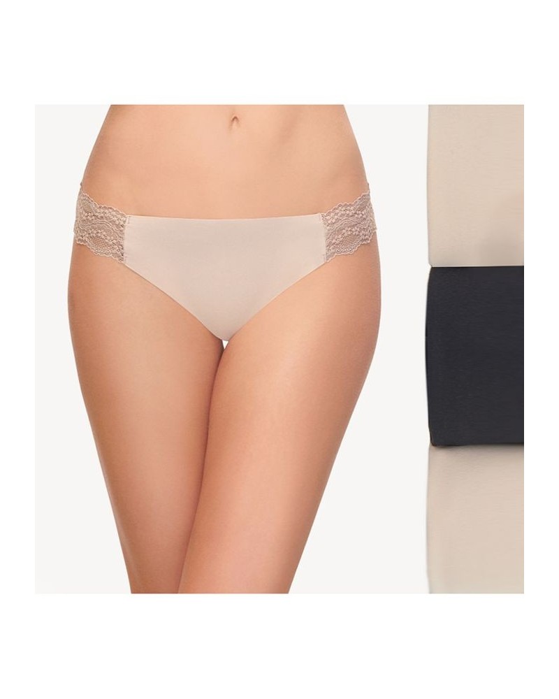 Women's B.Bare 3 Pack Thong Underwear 970367 Night. Au Natural $23.92 Panty