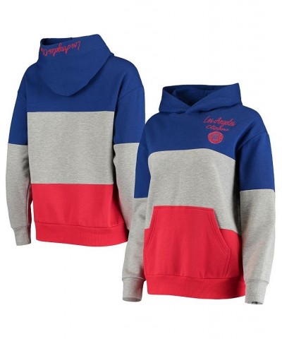 Women's Gray Royal LA Clippers Assist Color block Pullover Hoodie Gray, Royal $29.89 Sweatshirts