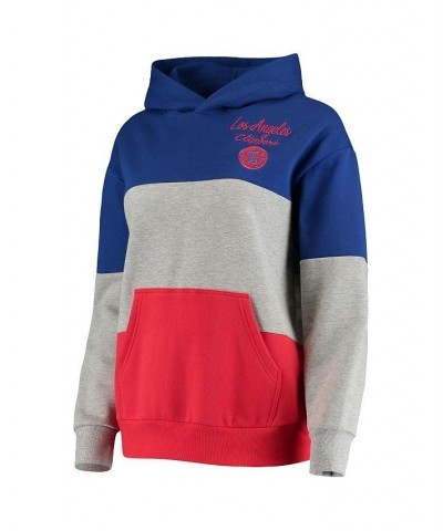 Women's Gray Royal LA Clippers Assist Color block Pullover Hoodie Gray, Royal $29.89 Sweatshirts