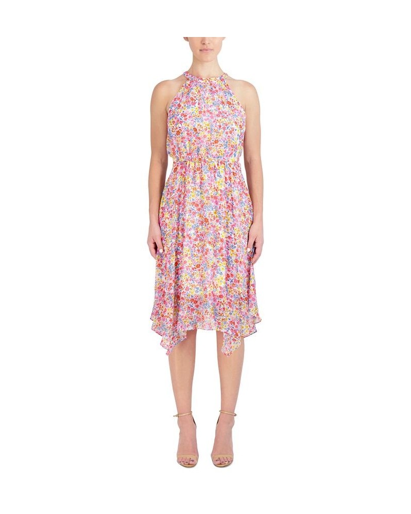 Women's Handkerchief-Hem A-Line Dress Spring Blossoms $37.80 Dresses