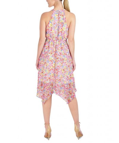 Women's Handkerchief-Hem A-Line Dress Spring Blossoms $37.80 Dresses