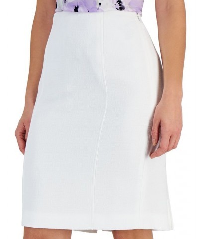 Petite Princess-Seam Pencil Skirt Lily White $25.96 Skirts