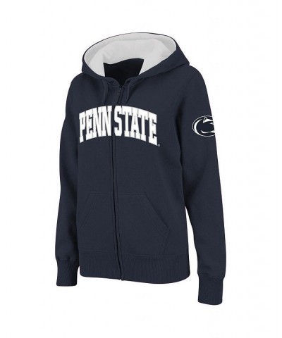 Women's Navy Penn State Nittany Lions Arched Name Full-Zip Hoodie Navy $31.85 Sweatshirts