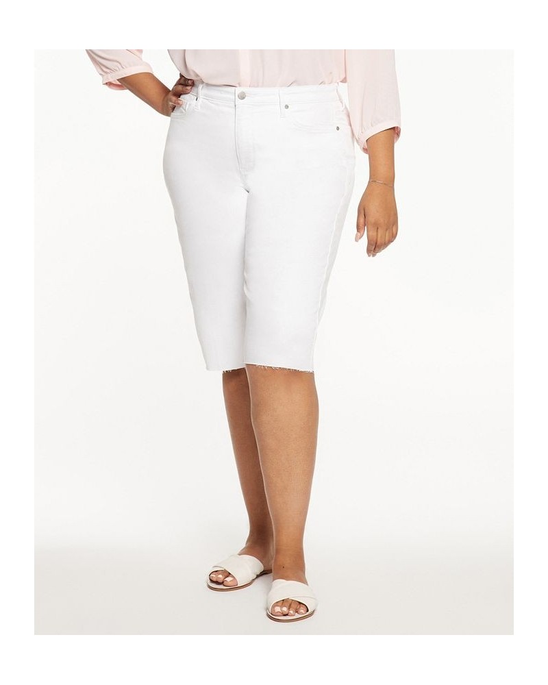Plus Size Kristie 80's Bermuda Shorts Optic White $31.21 Shorts