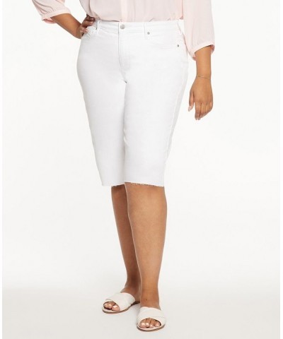 Plus Size Kristie 80's Bermuda Shorts Optic White $31.21 Shorts