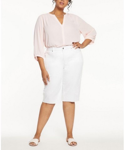 Plus Size Kristie 80's Bermuda Shorts Optic White $31.21 Shorts