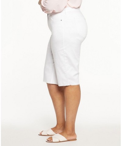 Plus Size Kristie 80's Bermuda Shorts Optic White $31.21 Shorts