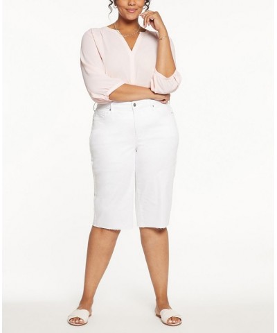 Plus Size Kristie 80's Bermuda Shorts Optic White $31.21 Shorts