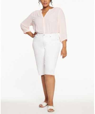 Plus Size Kristie 80's Bermuda Shorts Optic White $31.21 Shorts