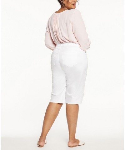 Plus Size Kristie 80's Bermuda Shorts Optic White $31.21 Shorts