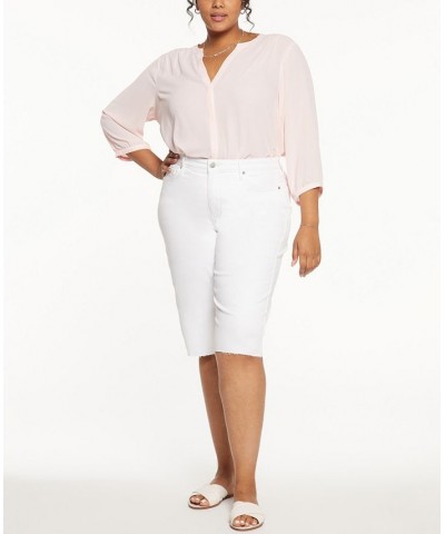 Plus Size Kristie 80's Bermuda Shorts Optic White $31.21 Shorts