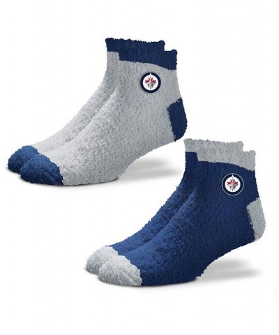 Women's Winnipeg Jets 2-Pack Team Sleep Soft Socks Navy $14.08 Socks