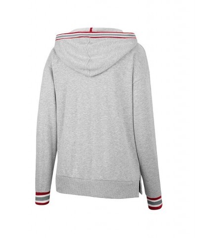 Women's Heathered Gray Oklahoma Sooners Andy V-Neck Pullover Hoodie Heathered Gray $27.95 Sweatshirts