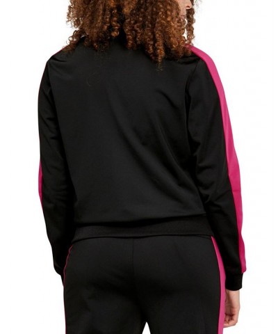 Women's Tricot Front Full-Zip Track Jacket Puma Black-orchid Shadow $23.06 Jackets