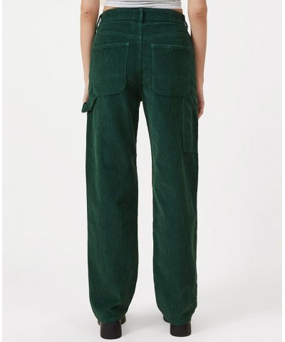 Women's Cord Carpenter Jeans Green $41.59 Jeans