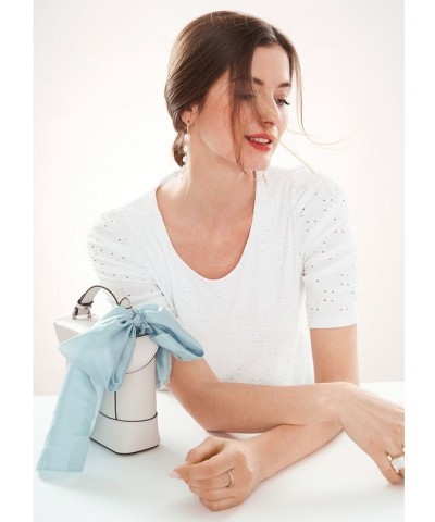 Women's Eyelet-Embroidered Top White $26.24 Tops