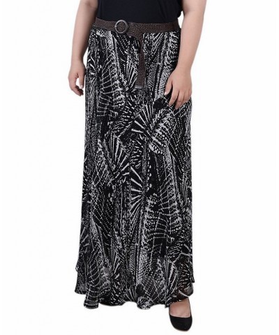 Plus Size Chiffon Maxi Skirt Onyx Raybeam $17.04 Skirts