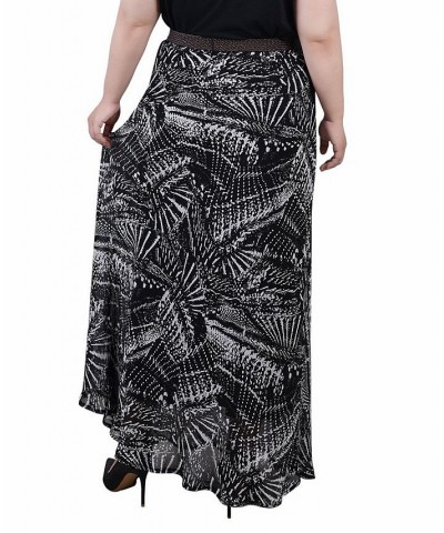 Plus Size Chiffon Maxi Skirt Onyx Raybeam $17.04 Skirts