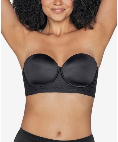 Lace Stripe Underwire Push Up Bra - Support Strapless 011986 Black $34.45 Bras