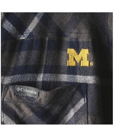 Women's Charcoal Michigan Wolverines Flare Gun Flannel Shirt Charcoal $30.75 Tops