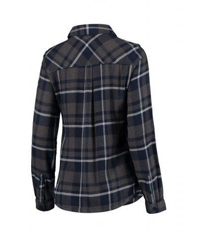 Women's Charcoal Michigan Wolverines Flare Gun Flannel Shirt Charcoal $30.75 Tops