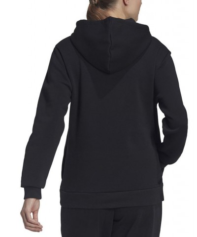 Women's Essentials Linear Hoodie Black $24.51 Sweatshirts